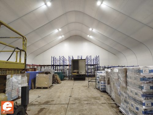 тентовый ангар с утеплением